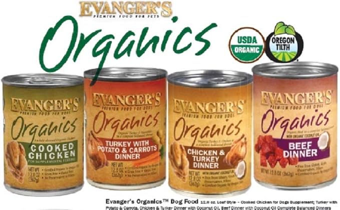 Evanger's Grain-Free Single Protein Game Meats for Dogs & Cats, Rabbit, 12.8 OZ, Pack of 12