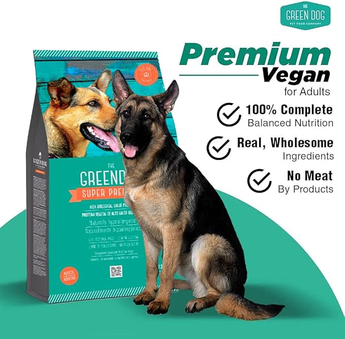 Super Premium Vegan Dry Dog Food for Adults Plant-Based Protein | Gluten & Junk-Free | Prevent Allergies & Diseases | Vegetable Flavor
