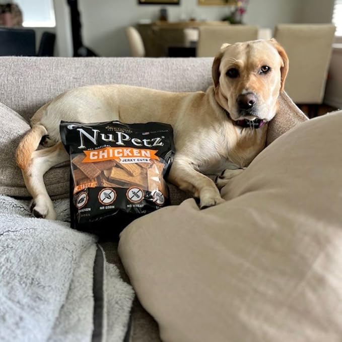 Natural Real Chicken Jerky Cuts - 2.5 lbs - Premium Dog Treats, Real Chicken, No Corn- Wheat-Soy, Training & Reward, Made in The USA
