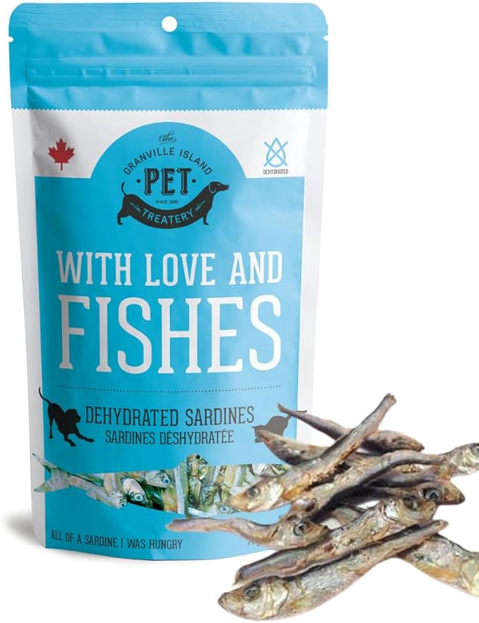 Sardines for Dogs & Sardines for Cats (7.4 oz, Pack of 1) - Dehydrated Single Ingredient Dog Treats - Natural Dog Treats, Grain Free