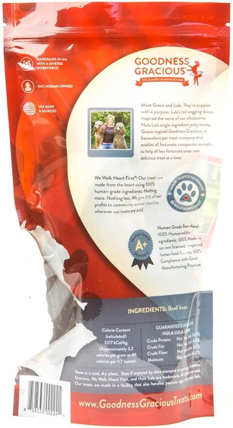 Goodness Gracious Human Grade Hula Lula Jerky for Dogs