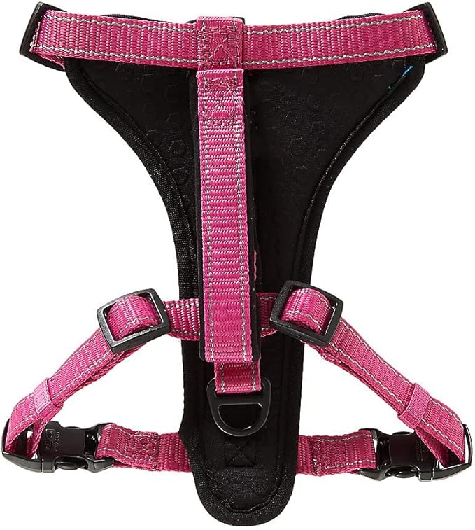 KONG Max Ultra Durable Neoprene Padded Chest Plate Dog Harness offered by The Barker Company (Pink, Medium)