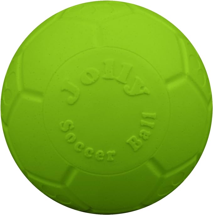 Jolly Pets Medium Soccer Ball Floating-Bouncing Dog Toy, 6 inch Diameter, Apple Green (SB06 GR)