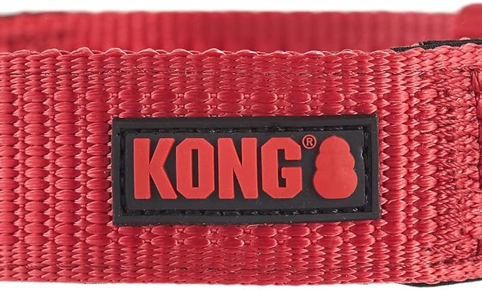 KONG Max HD Ultra Durable Neoprene Padded Dog Collar (XL, Red)