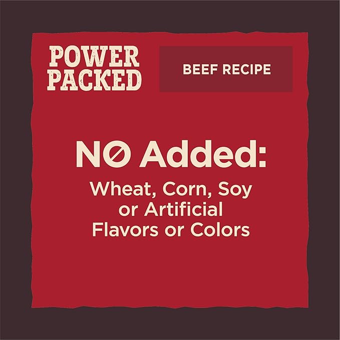 Wellness CORE Power Packed Dog Treats (Previously Pure Rewards), Grain-Free Tender Jerky Treats, Made in USA (Beef Recipe, 4-Ounce Bag)