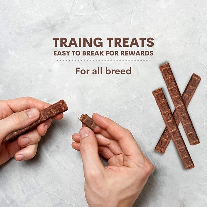 1 LB Variety Pack of Natural Grillers Dog Jerky Treats - Perfect for Training, Walking, and Treating - Made with Real Beef, Chicken, and Salmon (Beef Original Jerky)