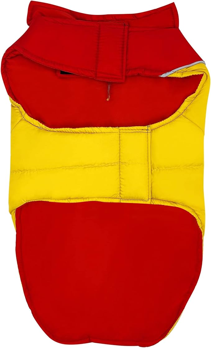 Pets First Kansas City Chiefs Puffer Vest, Small, Waterproof Dog Coat, NFL Licensed Pet Warming Sports Jacket