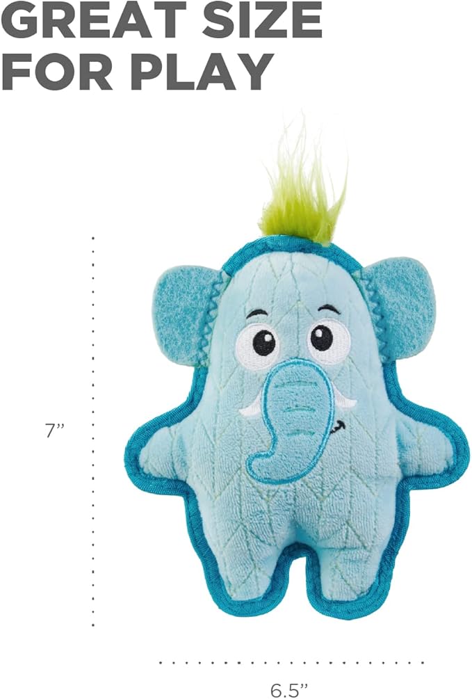 Outward Hound Xtreme Seamz Elephant Squeaky Durable Dog Toy