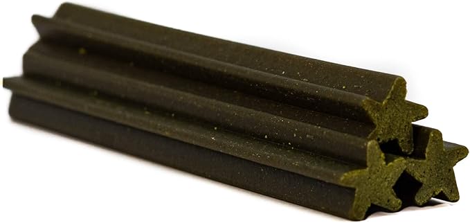 Doctor Spotty Peppermint Dog Dental Chews made with Spirulina and Other Beneficial Ingredients, Natural and Grain-Free, Made in The USA, Bulk Size 31-Count.