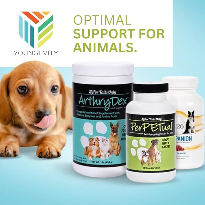 Youngevity Arthrydex Complete Nutritional Supplement | Vitamins Amino Acids Enzymes | Pets Healthy Bones & Joints -1 lb Canister