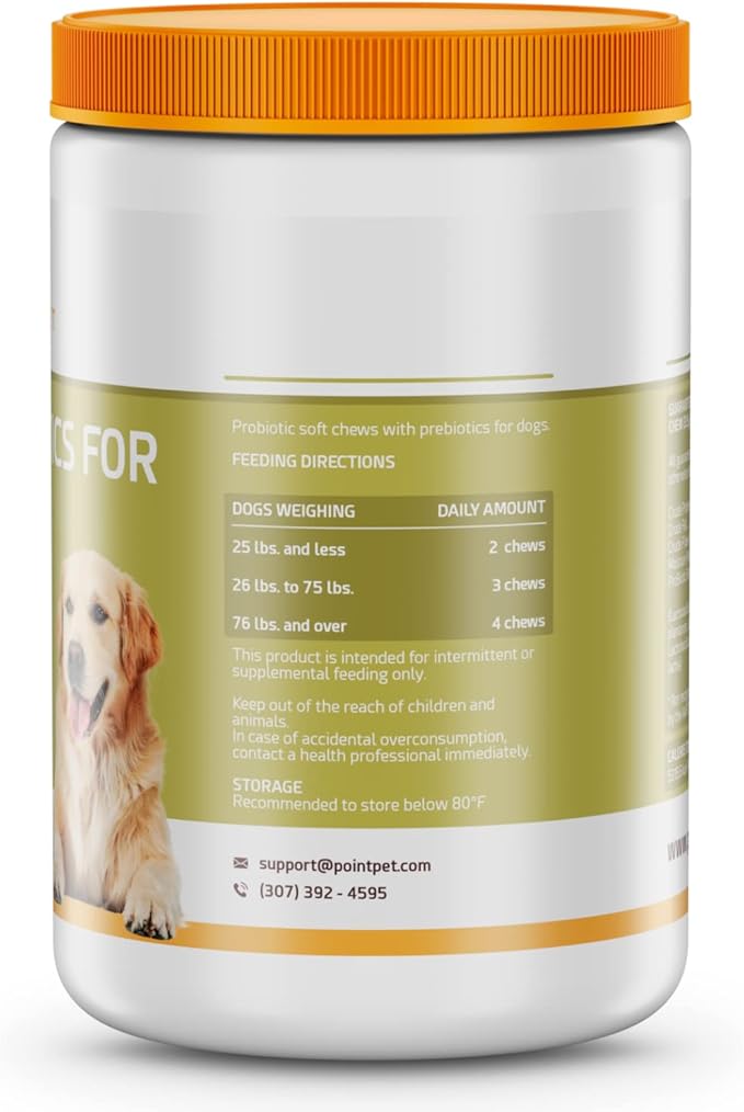 Probiotics for Dogs - Premium Probiotic Supplement with Prebiotics - Helps Support Proper Gut Flora, Digestive Tract & Loose Stool - Promote Intestinal Well-being
