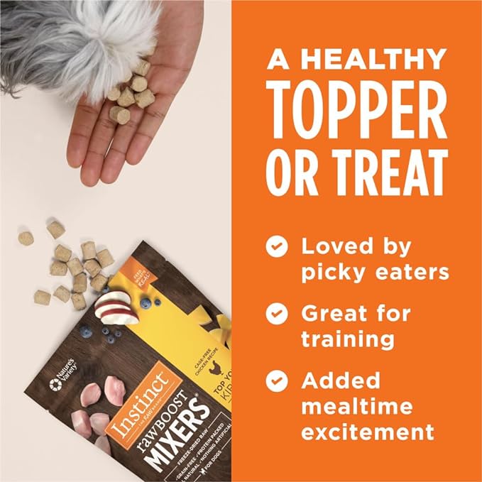 Instinct Raw Boost Mixers Freeze Dried Raw Dog Food Topper, Grain Free, 14 Ounce (Pack of 1)