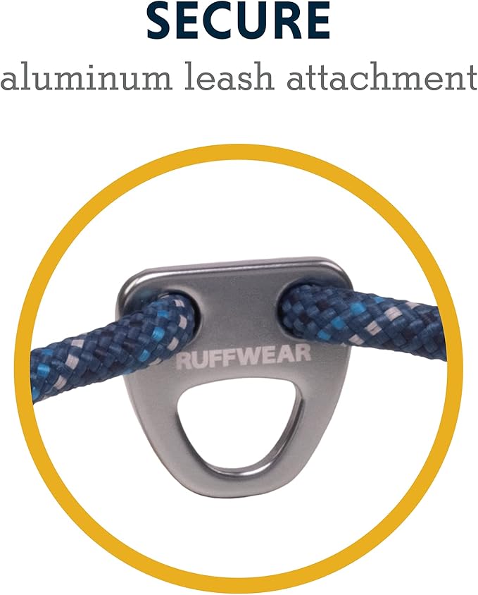 Ruffwear, Knot-a-Collar Dog Collar, Climbing Rope Collar for Everyday Use, Blue Moon, 20"-26"