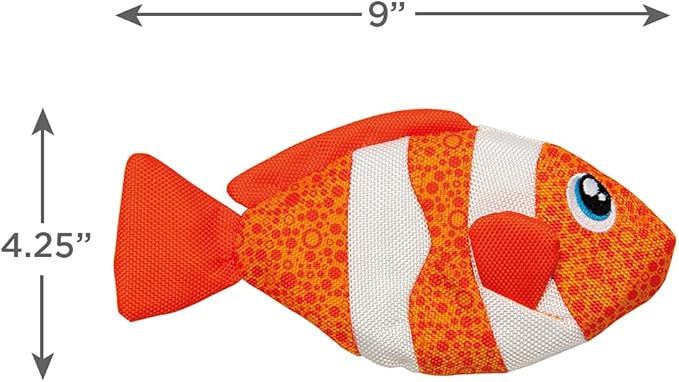 Outward Hound Floatiez Clownfish Floating Interactive Dog Toy, Small