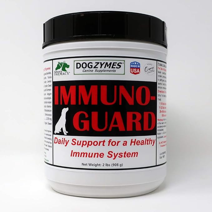 Dogzymes Immuno Guard Immunity Support with Live Beneficial Probiotics and Enzymes(2 pound)
