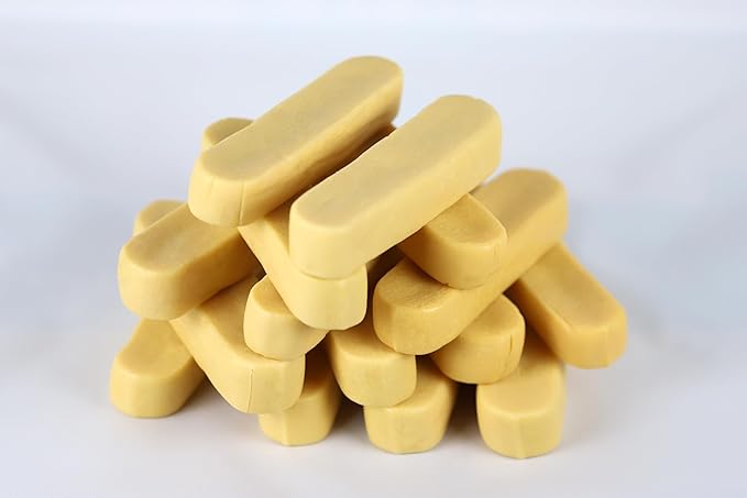 Cheese Dog Chews|US-Crafted for Puppies & Dogs |Softer Natural Alternative to Himalayan Dog Chews & Yak Chews| Salt & Rawhide-Free| Tastier than Yak Chews (15 Small Sticks)