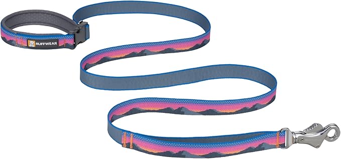 Ruffwear, Crag Dog Leash, Hand-Held or Waist-Worn Reflective with Traffic Handle, Alpine Dusk