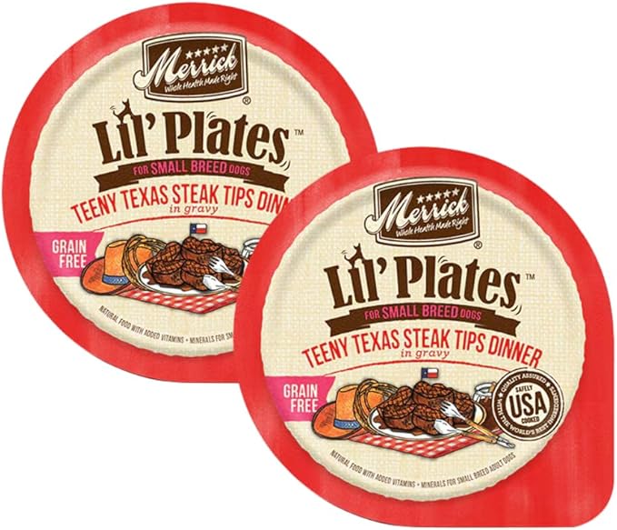 LarasBundle Merrick Lil’ Plates Grain Free Natural Wet Dog Food for Small Dogs Variety Pack Bundle - Canned Dog Food - Wet Puppy Food - Merrick Dog Food