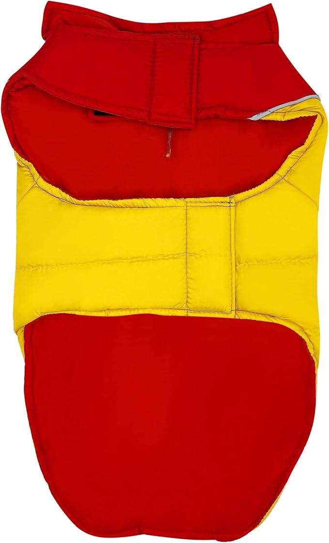 NFL Kansas City Chiefs Puffer Vest for Dogs & Cats, Size Large. Warm, Cozy, and Waterproof Dog Coat, for Small and Large Dogs/Cats. Best NFL Licensed PET Warming Sports Jacket