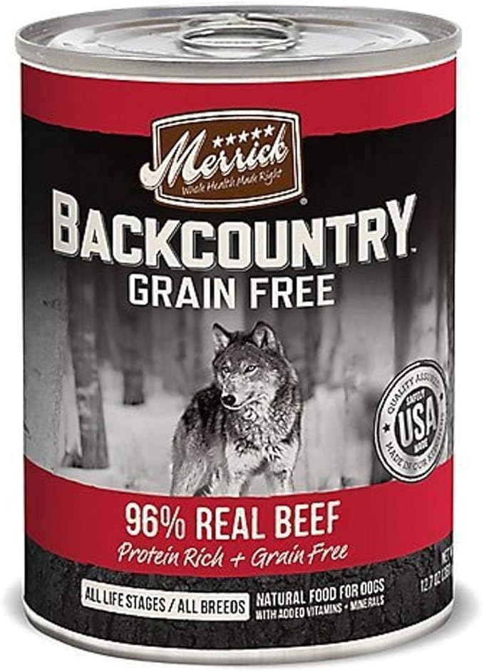 Merrick Backcountry 96 Real Beef Can Dog Food