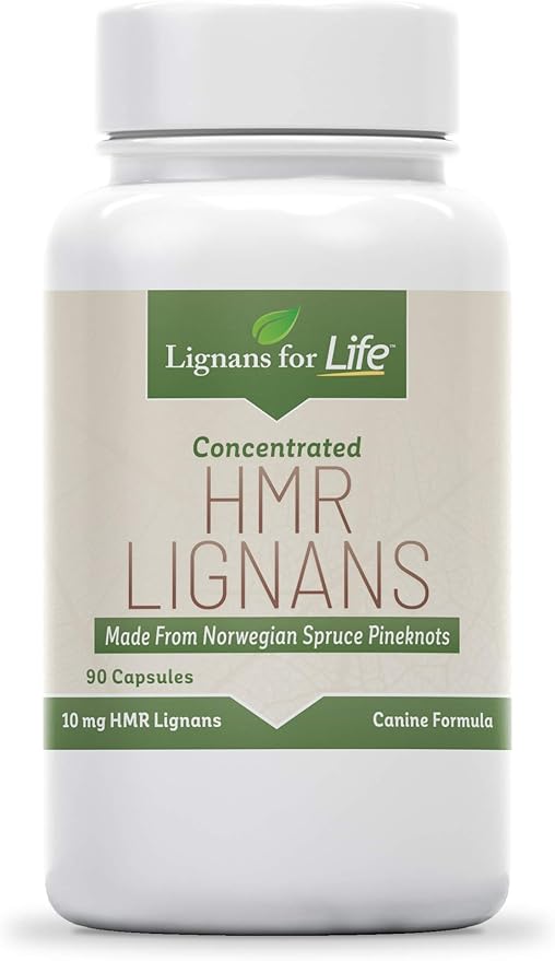 HMR LIGNANS 10mg Capsules - Perfect for Small Dog Breeds - Dog Vitamin for Healthy Pet | Natural Dog Multivitamin | Dog Wellness Supplement | Pet Vitamin | Dog Nutritional Supplement