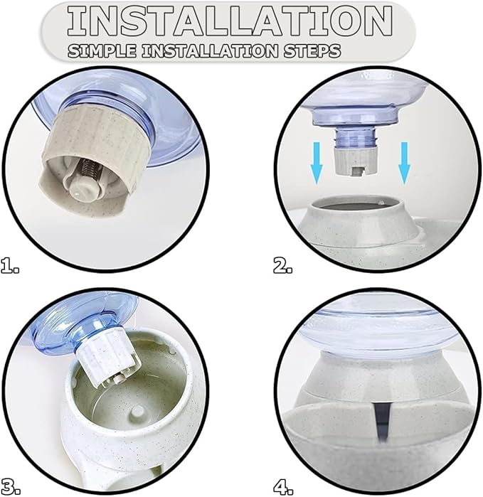 Water Dispenser Station for Large Dogs,3 Gallon/11L Gravity Automatic Feeder, Cat Dog Water Fountain, Dog Water Bowl Dispenser,Large Size Dog Drinking Fountain
