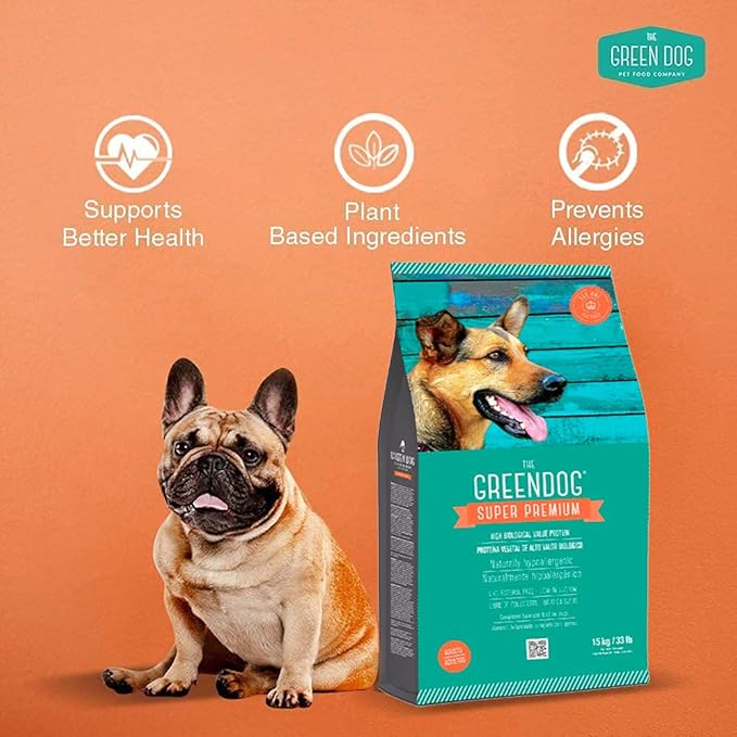 Super Premium Vegan Dry Dog Food for Adults Plant-Based Protein | Gluten & Junk-Free | Prevent Allergies & Diseases | Vegetable Flavor