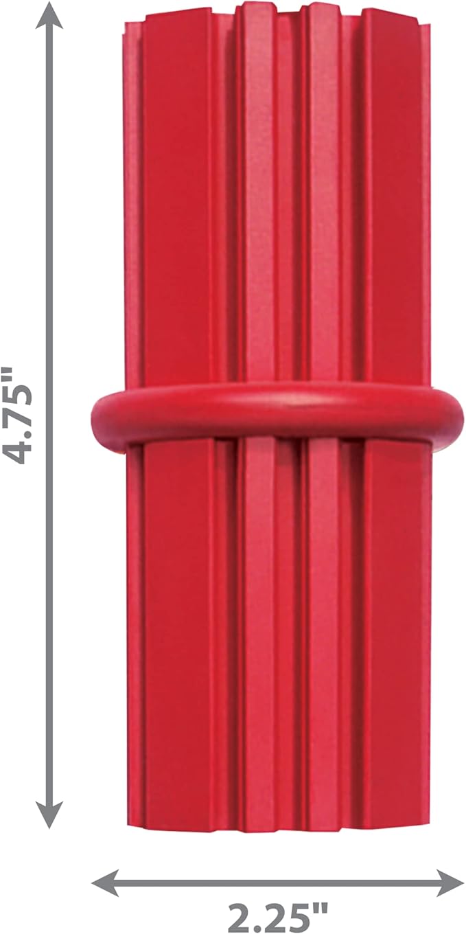 KONG Dental Stick for Dog Dental Care - Stuffable Chew Toy - Provides Chewing Outlet & Satisfies Instinctual Needs - Cleans Teeth & Gums - Made with Durable Natural Rubber - for Large Dogs