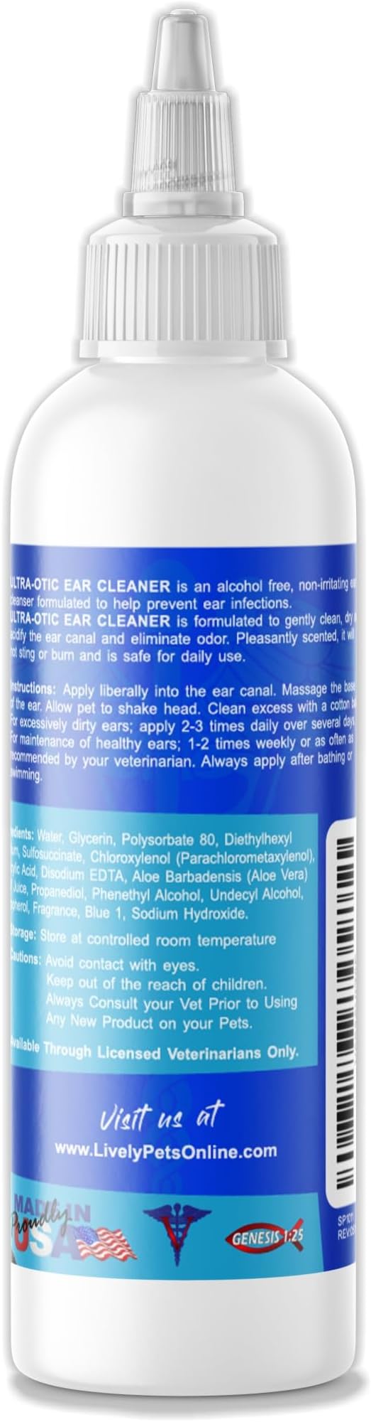 Ulta-Otic Advanced Plus Dog Ear Infection Treatment for Redness, Inflammation, and Itchiness - Vet Strength and Recommended 8 fl oz