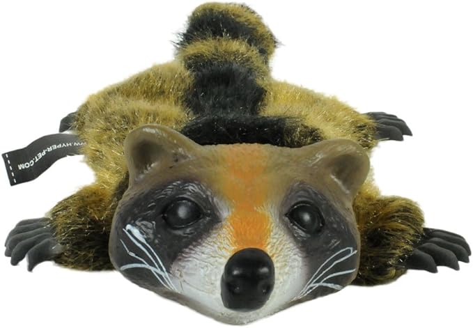 Hyper Pet Real Skinz Raccoon Plush Dog Toy