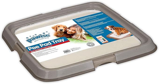 PAWISE Puppy Pads/Dog Pads Holder,Pee Pad Holder,Puppy Pad Holder,Dog Potty Tray for Dog Training for Puppies, Small Dogs & Cats 19.2 x 14 inch