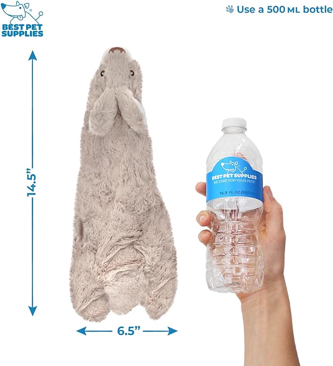 Best Pet Supplies Stuffing Free Squeaky Dog Toys for Small Dogs, Medium Dogs, and Large Dogs, Durable, Best Dog Chew Toy for Teething Puppy, Indoor Play - 4 Figures, Medium
