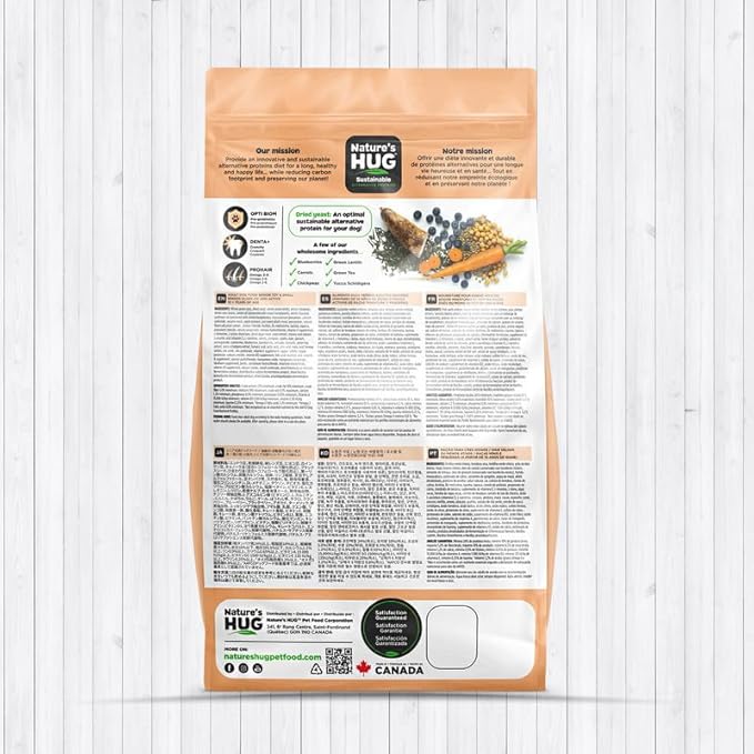 Nature's HUG Toy and Small Breed Senior Dry Dog Food, 5 lb., Non-GMO, Low Calorie Weight Management Support, Hypoallergenic and Grain Free, Just Like Chicken Recipe, Ages 10+