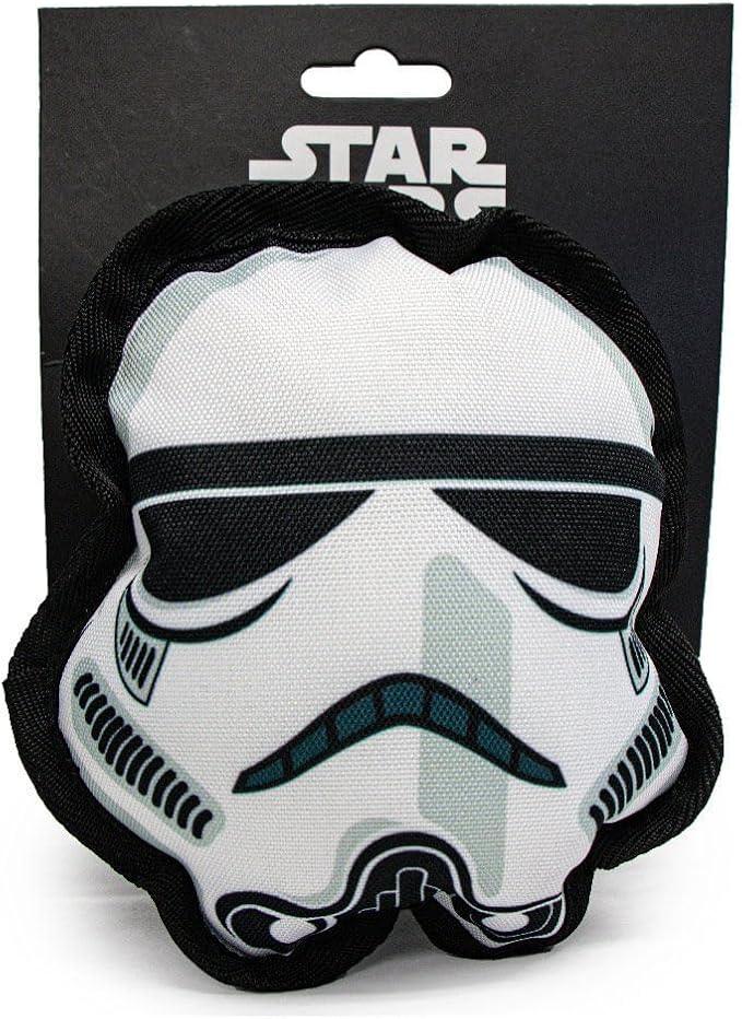 Buckle-Down Dog Toy, Star Wars, Ballistic Squeaker Stormtrooper Head 6.0" x 6.75"