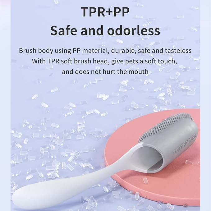 3Pack Dog Toothbrush Dog teeth cleaning Kit, Cat Toothbrush, Pet finger toothbrush for dog Teeth Cleaning & Dental Care, Pet Finger Toothbrush Kit Excludes Dog Toothpaste(Multi-colored)