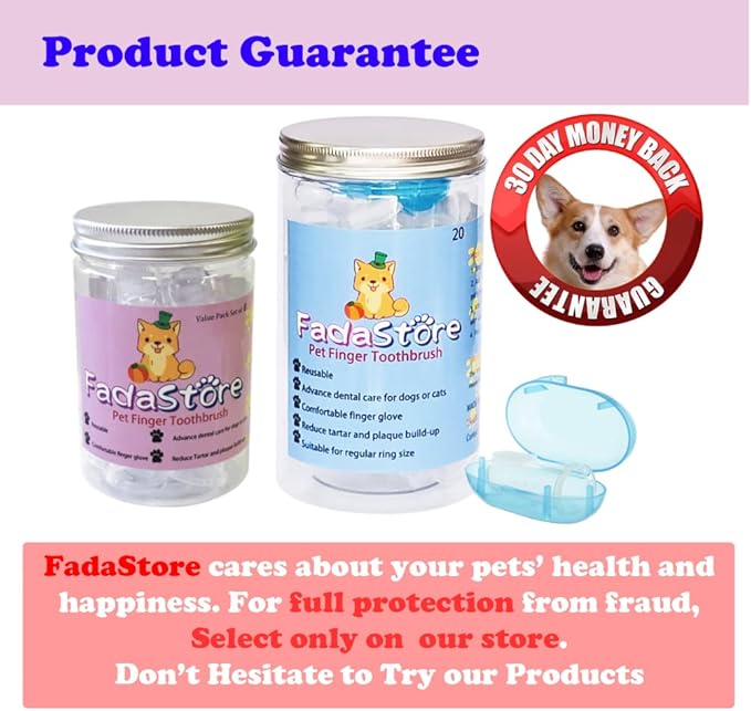 8 Units Pack Pet Finger Toothbrush for Dogs & Cats, Extra Soft Silicone Bristles Professional Dog Toothbrush & Cat Toothbrush, Easy Teeth Cleaning for Dog Dental Hygiene
