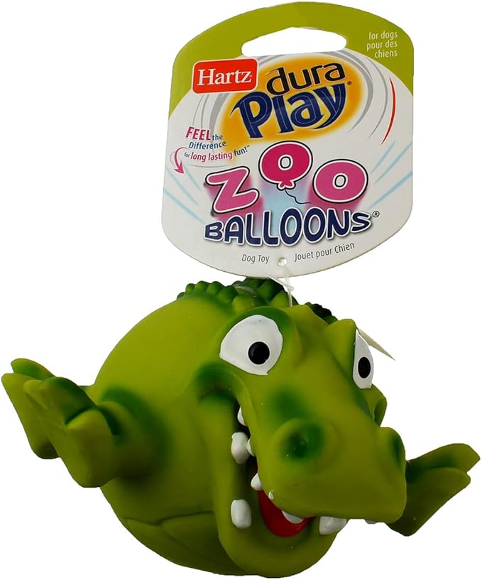 Hartz Dura Play ZooBalloons Dog Toy, 1 Count (Pack of 1), All Breed Sizes