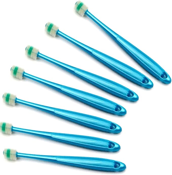 H&H Pets 360-Degree Bristle Toothbrush for Dogs and Cats - Super Soft Nylon bristles Tooth Brush, Puppy Supplies, Dog Brush Set, Pet Supplies Dog Grooming Kit Eco-Friendly (8-Count Pack)