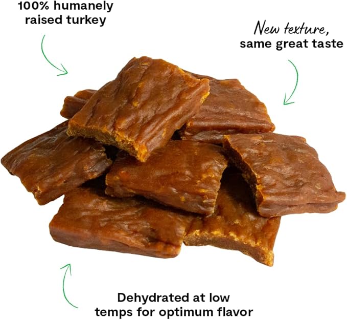 Open Farm Dehydrated Turkey Grain-Free Dog Treats, Gently Cooked Turkey Recipe with Natural Simple Ingredients and No Artificial Flavors or Preservatives, 4.5 oz