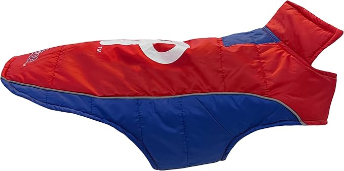 Pets First MLB Philadelphia Phillies Puffer Vest for Dogs & Cats, Medium. Warm, Cozy, & Waterproof Dog Coat, for Small & Large Dogs/Cats. Best MLB Licensed PET Warming Sports Jacket (PHP-4081-MD)