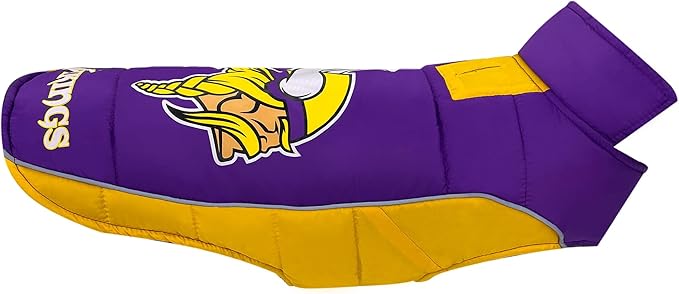 Pets First Pets NFL Licensed Dog & Cat Vest Pet Puffer Down Coat Jacket, Team Color, Small US