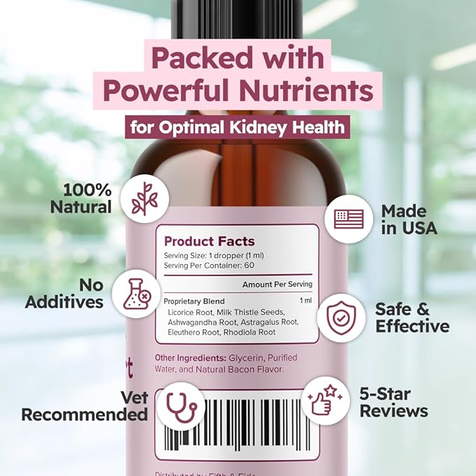 Milk Thistle for Dogs - Liver Support for Dogs - Milk Thistle for Cats - Milk Thistle Liquid - Dog Liver Supplement - Hepato Support for Dogs - Lower Liver Enzymes Naturally