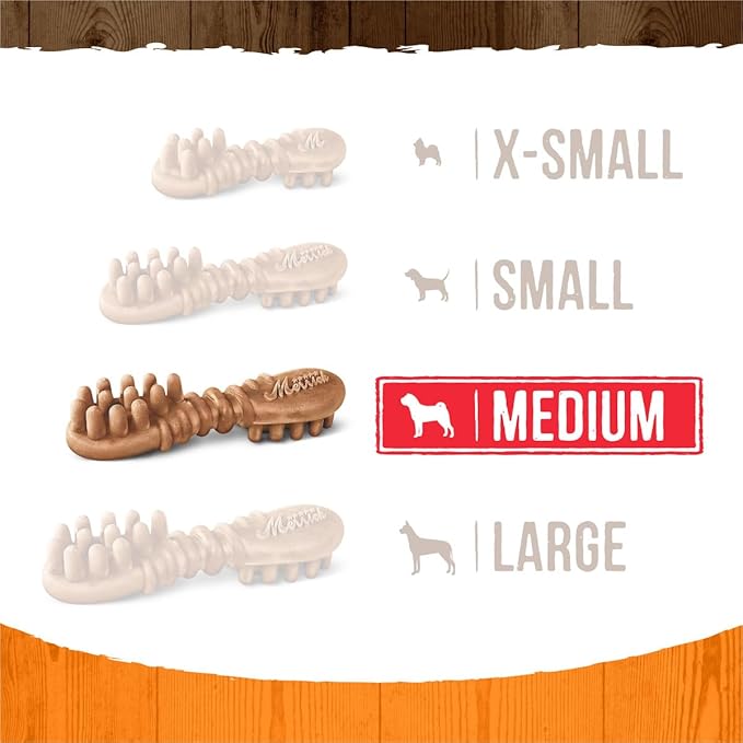 Merrick Fresh Kisses Natural Dental Chews, Treats Infused with Pumpkin and Cinnamon for Medium Dogs 25-50 Lbs - 5 oz. Pouch