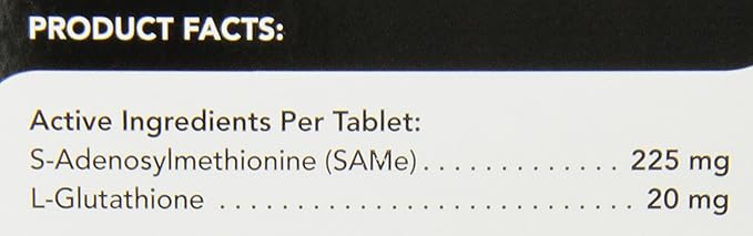 VetriScience Vetri SAMe 90 Liver Health Supplement for Dogs – S-Adenosyl Methionine Tablets for Dogs, Support Liver Health, Function, and Detox