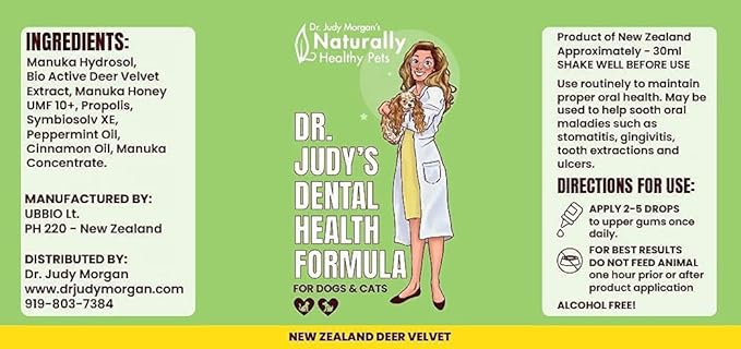 Dr. Judy Morgan's Dental Health Formula for Dogs & Cats, 1 fl oz (30 ml)