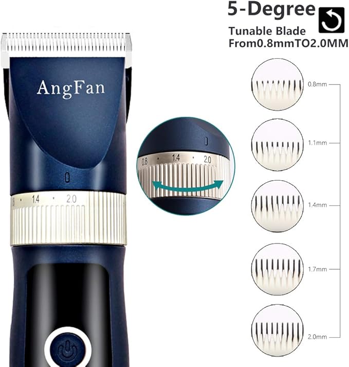 Dog Clippers for Grooming 16pcs Dog Grooming Kit for Small Large Profesional Cordless Dogs Grooming Clippers Supplies Dog Hair Clippers Low Noise