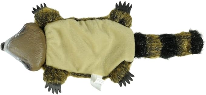 Hyper Pet Real Skinz Raccoon Plush Dog Toy