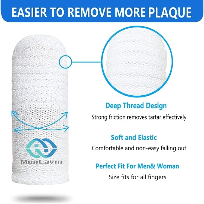 Pet Toothbrush for Small to Large Dogs Cats,Soft High Grade Finger Toothbrush,Teeth Oral Cleaning,Dental Care, 1 Set for Two Fingers White (5)