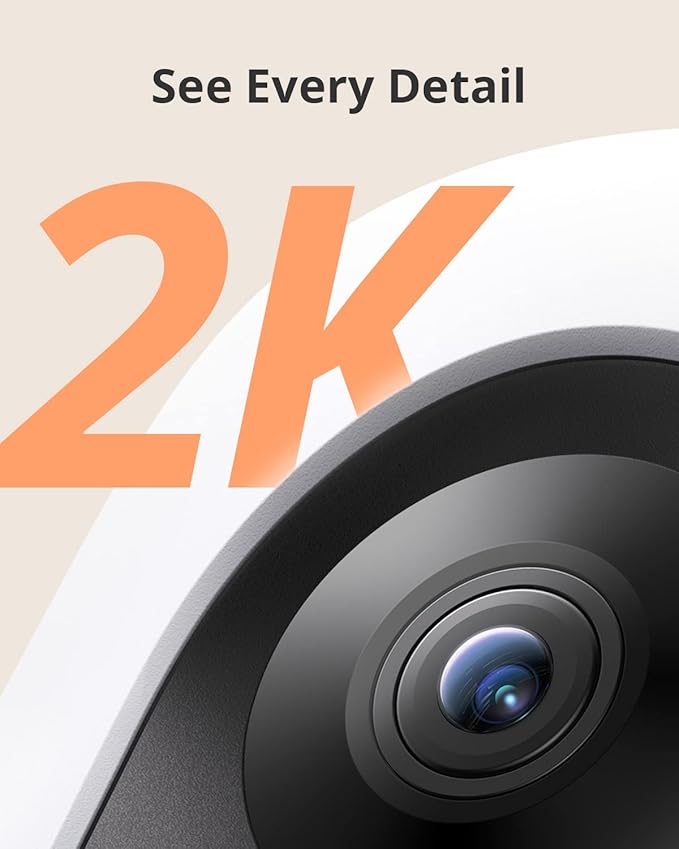eufy 2K Pet Camera with Phone App, New 2023, 360° View, On-Device AI Tracking, Dog Camera with Treat Dispenser, 2-Way Audio, Doggy Diary, Bark Alerts, Local Storage, No Monthly Fee