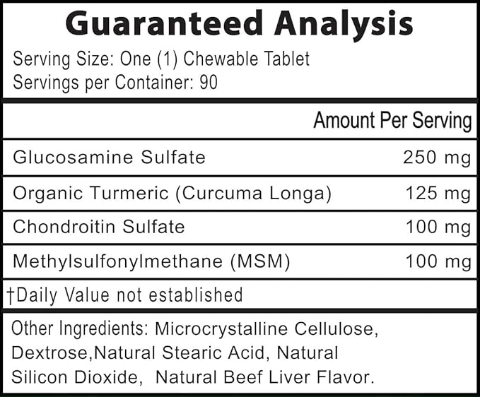 Advanced Hip & Joint Formula - 90 Mobility & Pain Relief Dog Chews - Glucosamine, Chondroitin, MSM, & Turmeric for Superior Joint Health